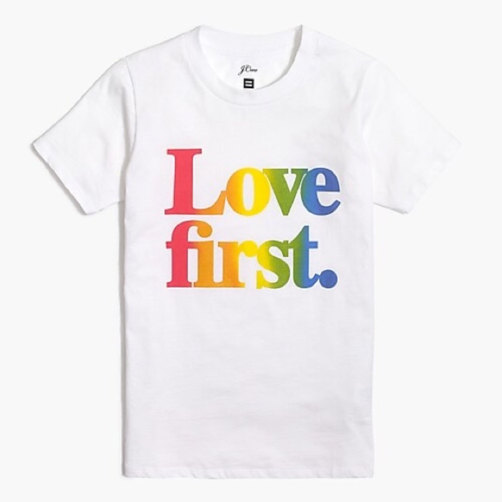 J. CREW Love First T-shirt - Women's XL